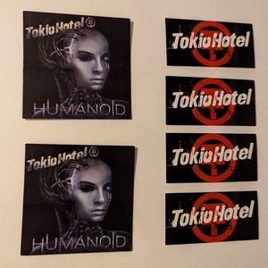 Tokio Hotel Scream Humanoid music bundle lot of 6 stickers Wholesale